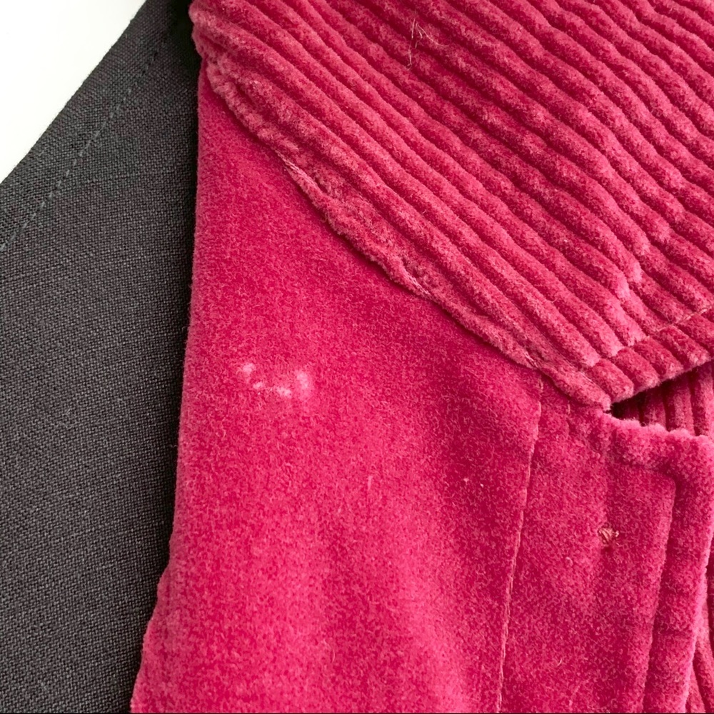 “Dark Pink Thick Wale-Corduroy Jacket” - Picture 6 of 8